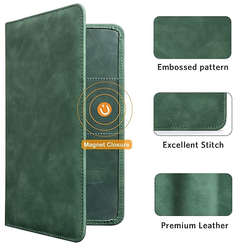 CoBak Car Registration and Insurance Holder - Vehicle Glove Box Car Organizer,Auto Truck Comparment Accessories Case with Magnetic Closure for Essential Document,Driver License,Cards - Image 4