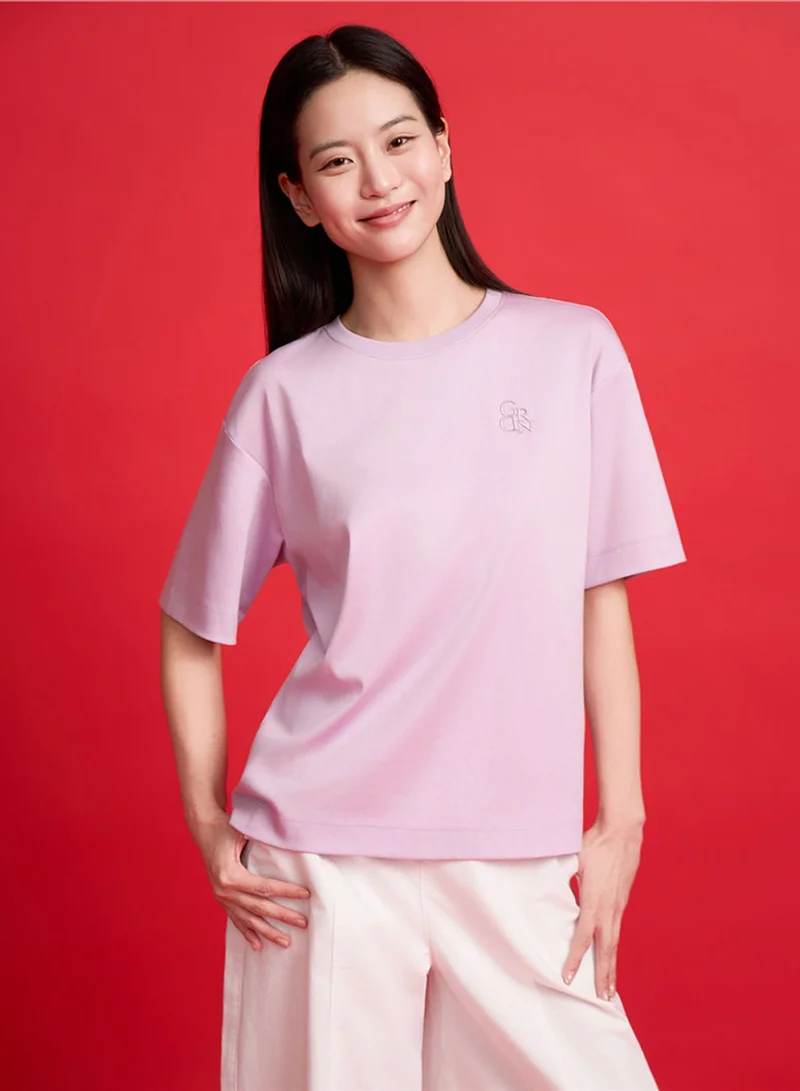 Women’s Embroidered Cotton Liquid Touch Tee
