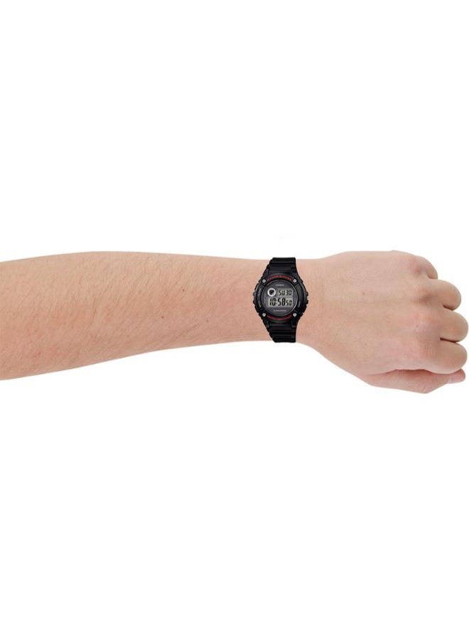 CASIO Men Water Resistant Digital Watch W-216H-1AVDF - 44 mm - Black - Image 4