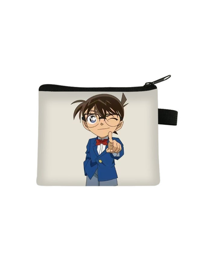 New Conan Coin Purse For Children, Cute And High-end Card Holder, Mini Portable Key Storage Small Wallet