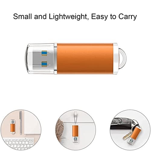 K&ZZ 32 GB Flash Drive 5 Pack USB Flash Drives 3.0 USB Drive 32GB 3.0 Thumb Drive with LED Indicator 32G Memory Stick Pen Drives USB Storage Multipack - Image 3