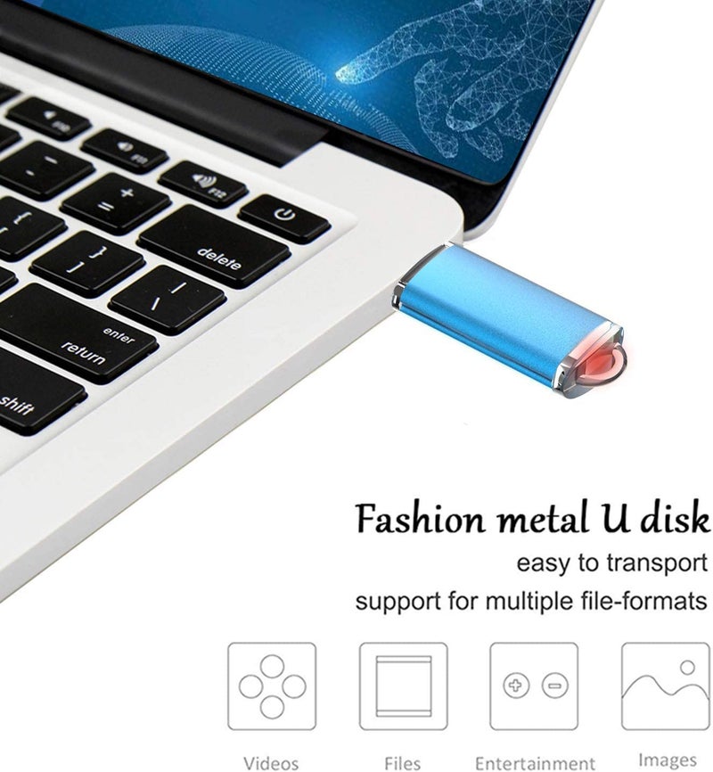K&ZZ 32 GB Flash Drive 5 Pack USB Flash Drives 3.0 USB Drive 32GB 3.0 Thumb Drive with LED Indicator 32G Memory Stick Pen Drives USB Storage Multipack - Image 2