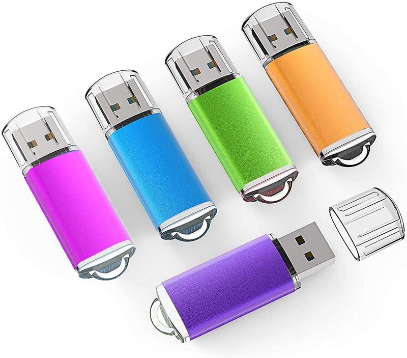 K&ZZ 32 GB Flash Drive 5 Pack USB Flash Drives 3.0 USB Drive 32GB 3.0 Thumb Drive with LED Indicator 32G Memory Stick Pen Drives USB Storage Multipack - Image 1