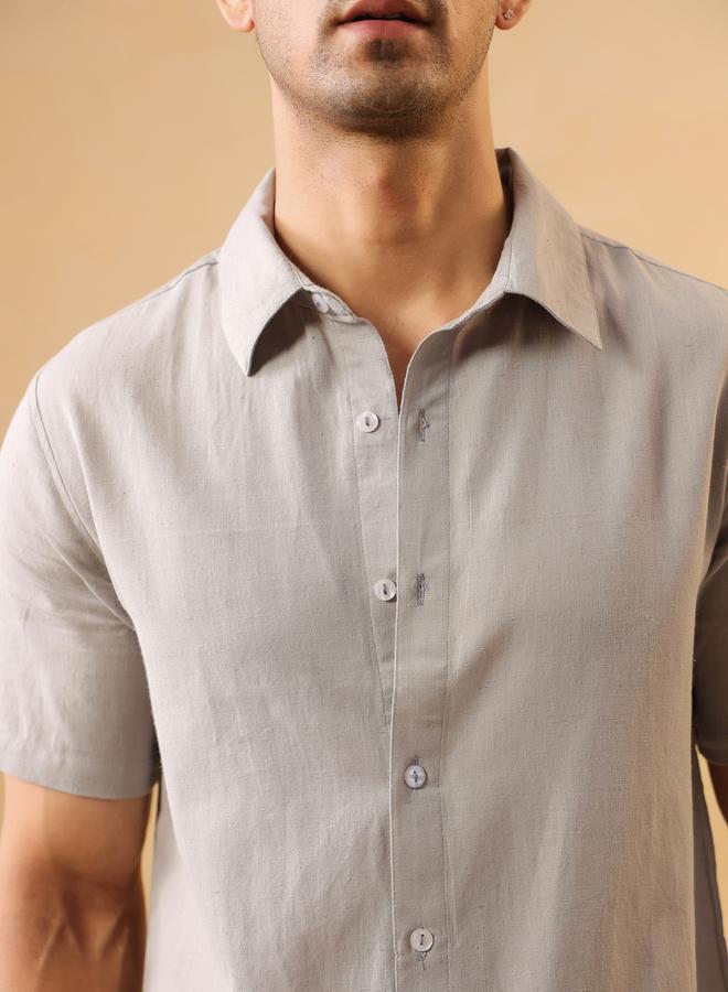TRULOOM Men Solid Regular Fit Cotton Shirt - Image 5