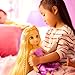 Disney store دمية رابونزل الرسمية من متجر ديزني 16 بوصة ألعاب الأميرات من ديزني مع عيون عاكسة وبؤبؤ وقزحية ثلاثية الأبعاد وزي مفصل ومشط وحذاء يأتي في صندوق عرض - Image 4
