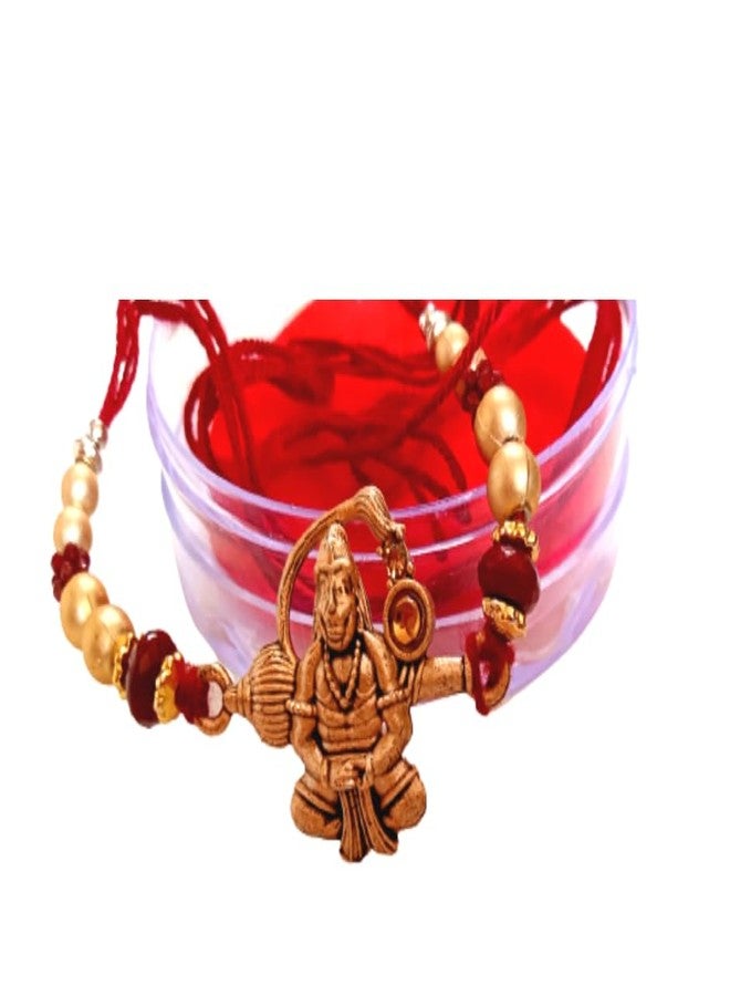 DEV POOJA STORE Lord Hnuman Ji Rakhi | Fancy Rakhi |Bajrangbali Rakhi |Send Rakhi Online | Rakhi Online Shopping - Image 2