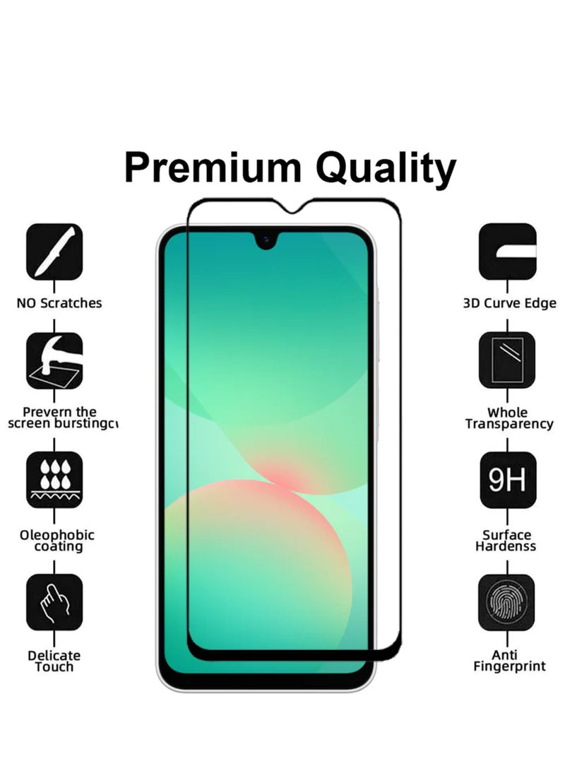 2 in 1 Pack For Samsung Galaxy A26 Protection Pack - Ultra Clear Shockproof Case  Edge-to-Edge Screen Protector, 360 Degree Protection, Back Cover  Screen Protector for Samsung Galaxy A26 - Image 4