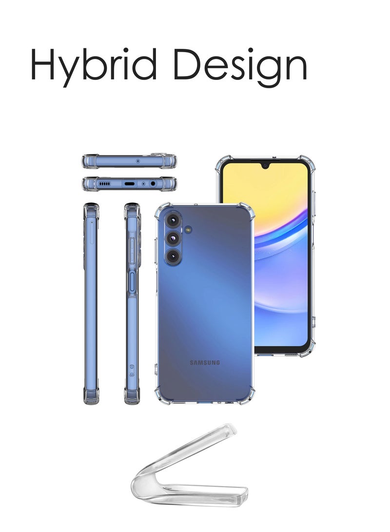 2 in 1 Pack For Samsung Galaxy A26 Protection Pack - Ultra Clear Shockproof Case  Edge-to-Edge Screen Protector, 360 Degree Protection, Back Cover  Screen Protector for Samsung Galaxy A26 - Image 3