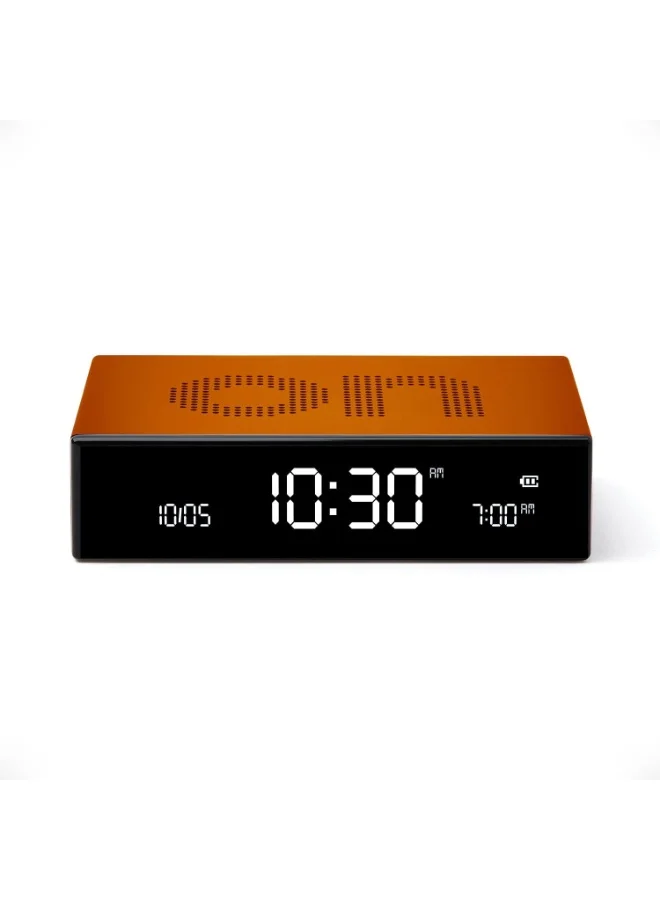 LEXON Flip Premium Reversible Rechargeable Alarm Clock With LCD Screen