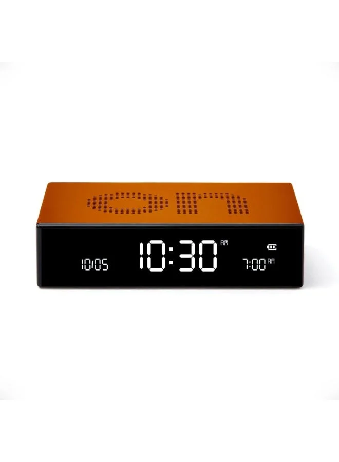 LEXON Flip Premium Reversible Rechargeable Alarm Clock With LCD Screen
