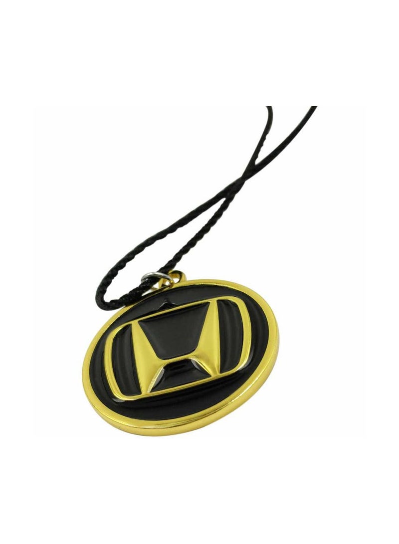 HONDA  Car Emblem Car Mirror Hanging Pendant Metal Mini Car Decoration Chain With HONDA  1 Pcs - Image 2