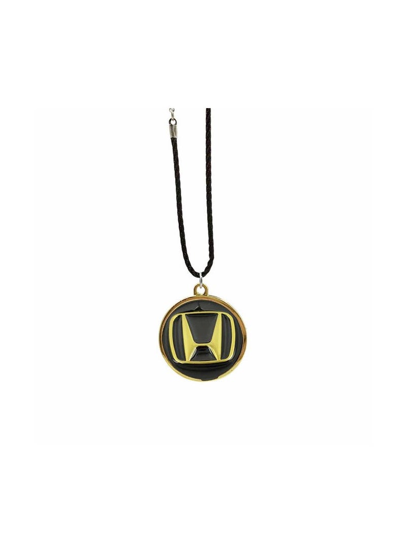 HONDA  Car Emblem Car Mirror Hanging Pendant Metal Mini Car Decoration Chain With HONDA  1 Pcs - Image 1