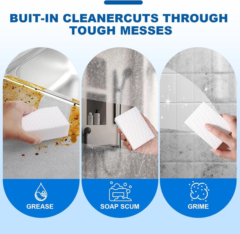 Dr.WOW 50 Ct Thick Melamine Sponges 1.18in - Sink, Bathtub & Tile Cleaner(Ultra-Durable) - Image 5