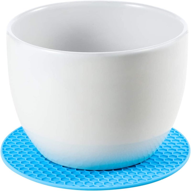 we3 6 PCS Trivets Jar Openers Gripper Coasters, Bottle Lid Openers, Double Boiled Holder, Cup Holder, Multi-Purpose Non Slip Jar Grip Opener Set of 6 18 * 18 cm Random Color - Image 5