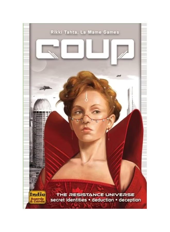 Coup Strategy Board Game For Children with Playing Cards and Chips 2-6 Players - Image 1