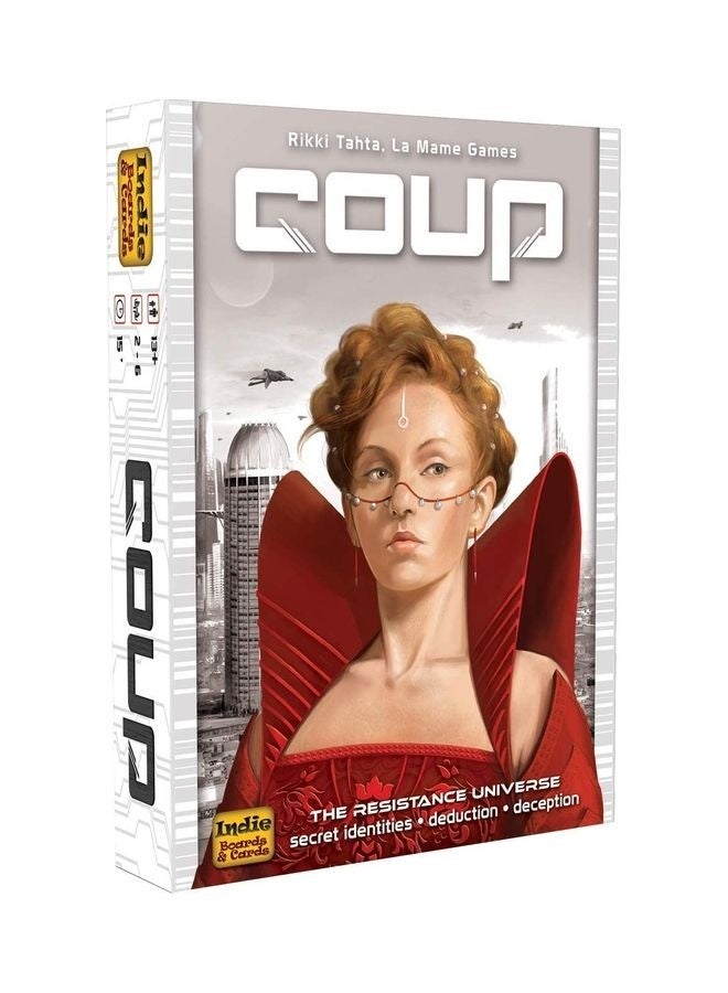 Coup Strategy Board Game For Children with Playing Cards and Chips 2-6 Players - Image 2