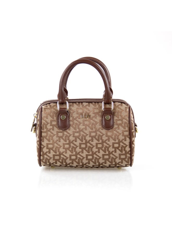Donna Karan 2026 New Design Women Monogram Mini Boston Bag, Fashion Top Handle Pillow Handbag,  Shoulder Satchel Bag For Daily Travel - Image 1