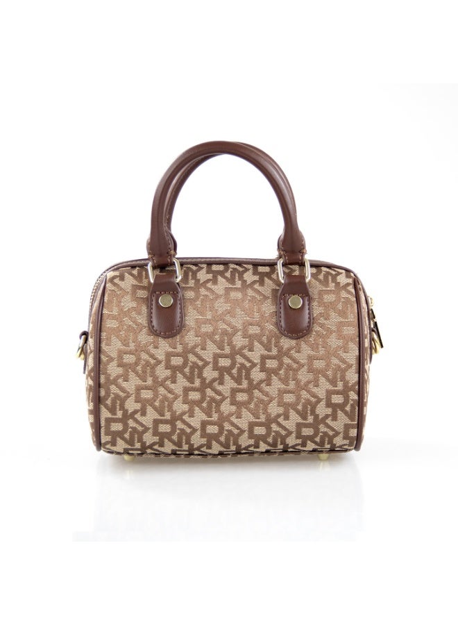 Donna Karan 2026 New Design Women Monogram Mini Boston Bag, Fashion Top Handle Pillow Handbag,  Shoulder Satchel Bag For Daily Travel - Image 2