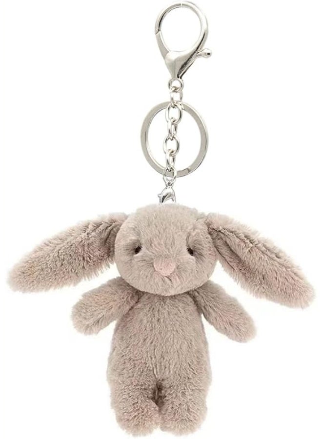 Cute Bunny Plush Keychain for Backpack, 3.5" Inch Mini Rabbit Keychain Purse Charm Pendant Gift for Girls Women - Image 3