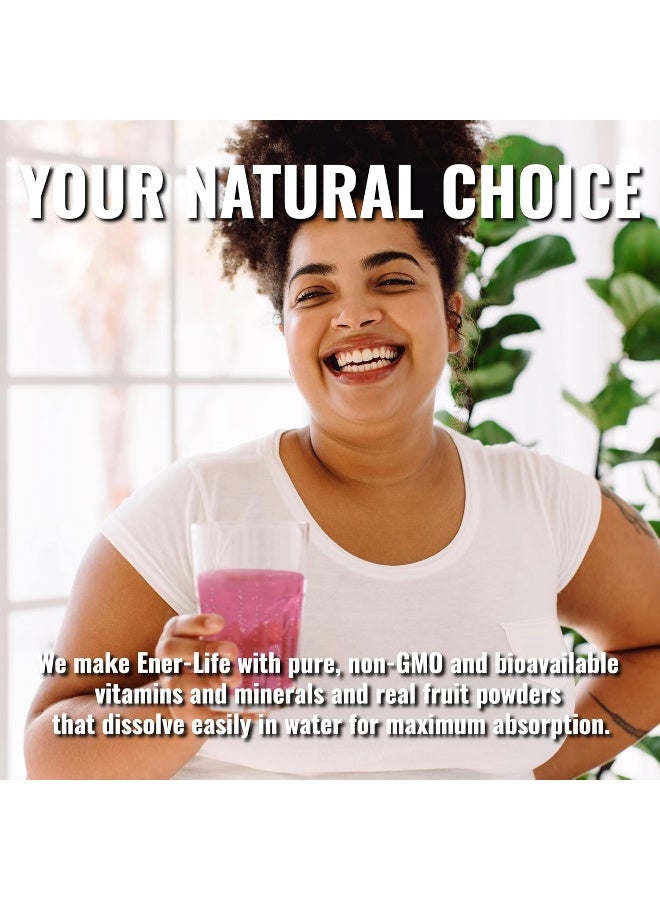 Ener-C مشروب فيتامينات متعددة بنكهة البرتقال والتوت من Ener-C - مسحوق خلط فيتامين C 1000 ملغ والإلكتروليتات مع عصير فواكه حقيقي - دعم طبيعي للطاقة والمناعة للنساء والرجال - خالي من الكائنات المعدلة وراثيًا، نباتي وخالي من الغلوتين - 60 حبة - Image 5
