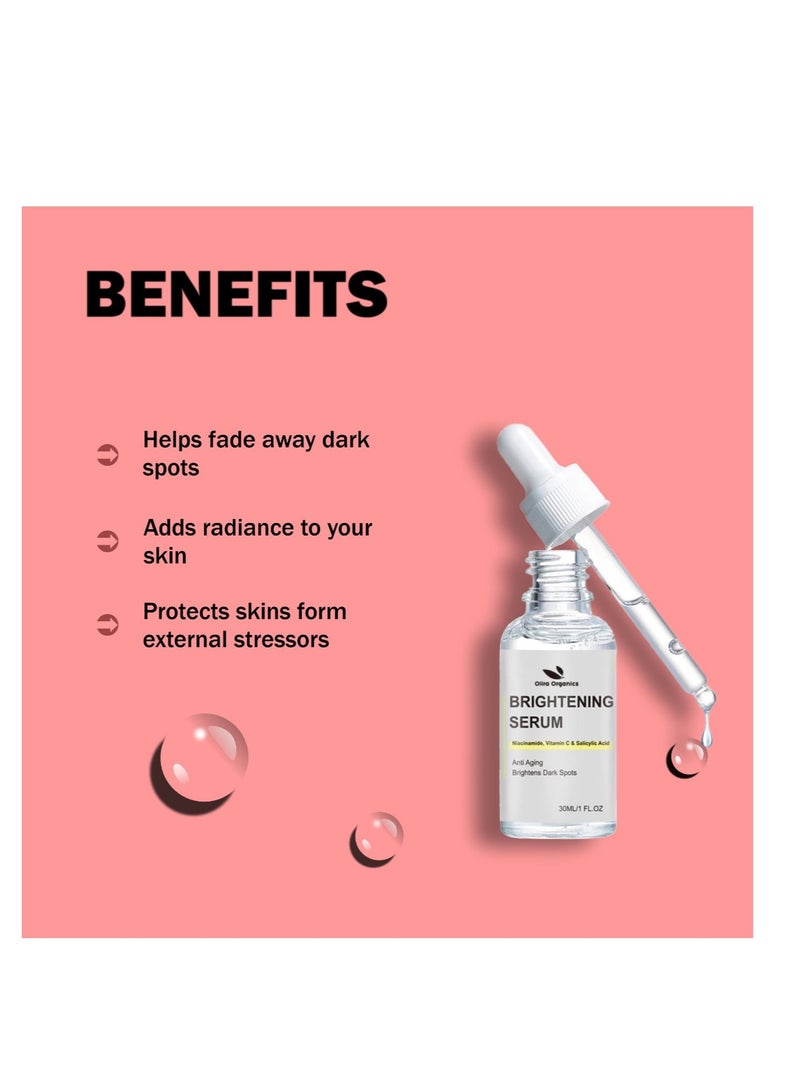 Brightening Serum With Vitamin C, Niacinamide & Salicylic acid For Dark Spot & Antiaging