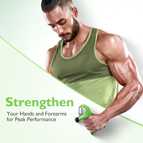 FitBeast Grip Strengthener Forearm Strengthener, Adjustable Hand Grip for Strength Training & Rehabilitation, 10-132 lbs Resistance, Ideal for Athletes and Physical Therapy (1 Piece Light Green) - Image 4