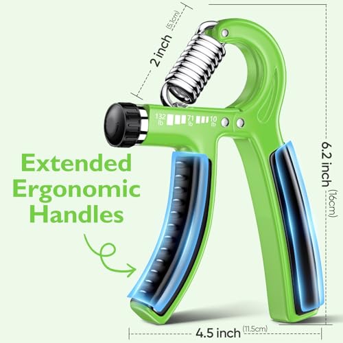 FitBeast Grip Strengthener Forearm Strengthener, Adjustable Hand Grip for Strength Training & Rehabilitation, 10-132 lbs Resistance, Ideal for Athletes and Physical Therapy (1 Piece Light Green) - Image 3