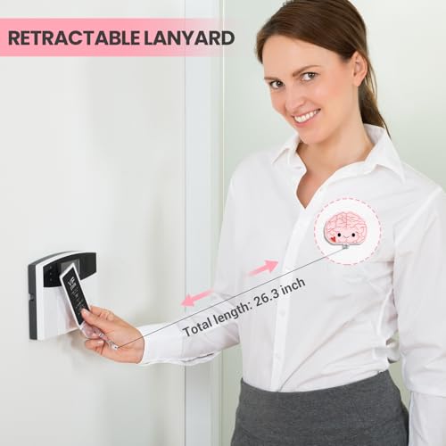 ITOKEY Pink Brain Badge Reel, Funny Badge Holder, Cute Nurse Name Tag with Retractable Clip, Medical Worker ID Card Holders, Pediatric Nursing Accessories for Nurse Doctor Student Teacher Office - Image 4