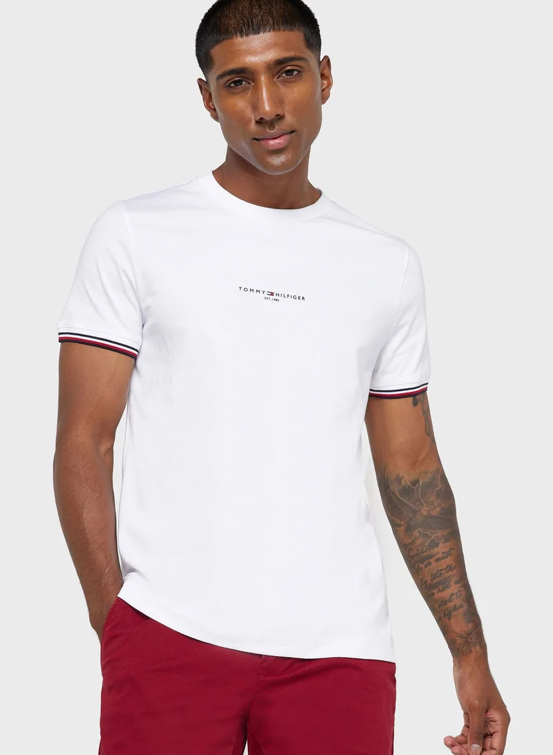 TOMMY HILFIGER Slim T-Shirt With Signature Edges