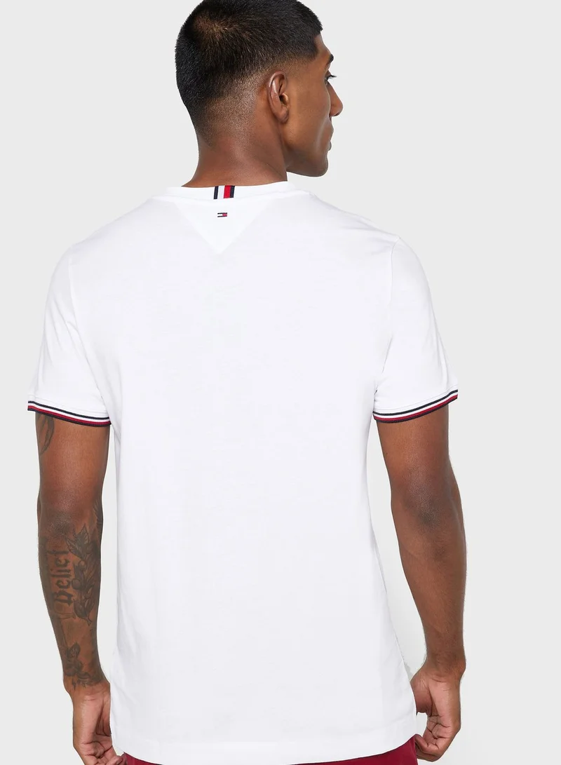 TOMMY HILFIGER Slim T-Shirt With Signature Edges
