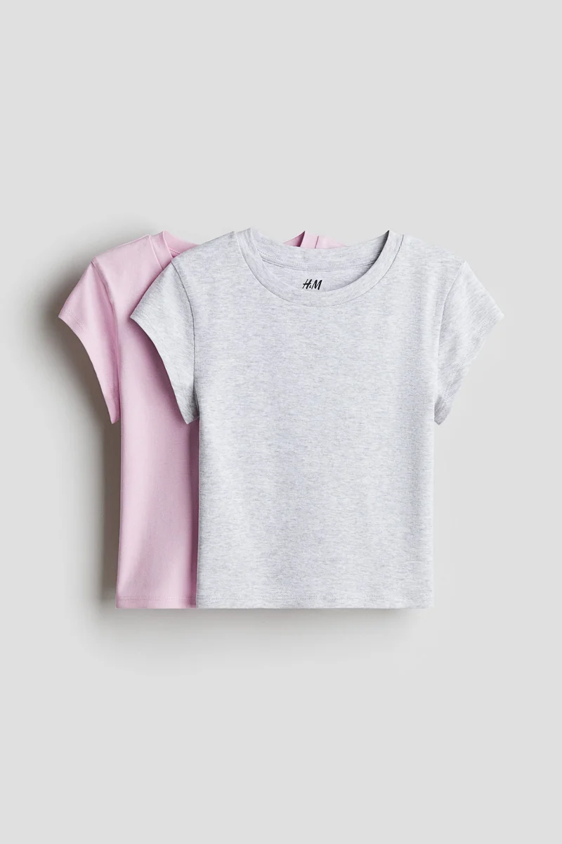 H&M 2-pack cotton jersey tops