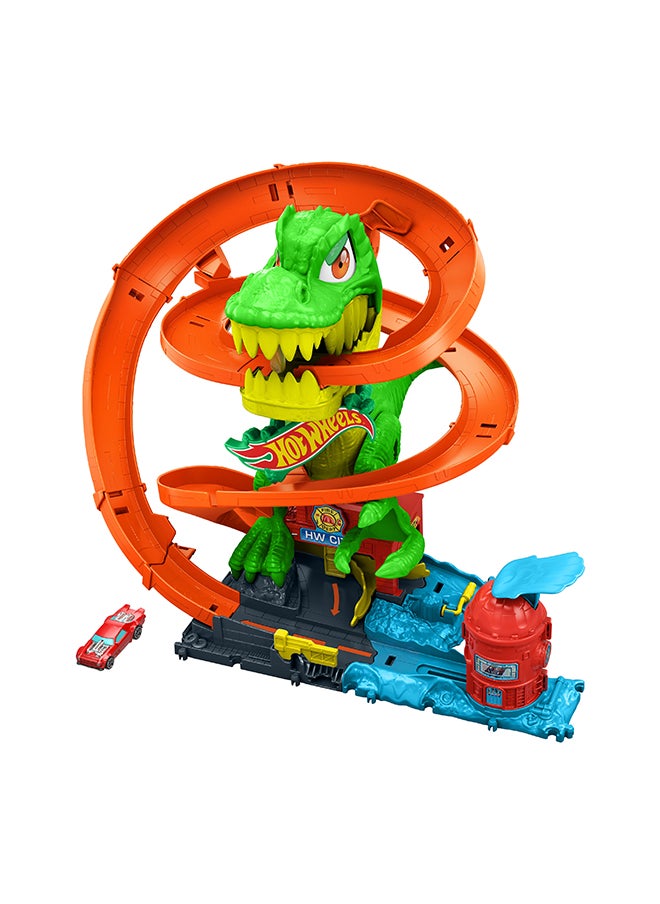 Hot Wheels HW City HW City T-Rex vs Fire Station  - Image 2