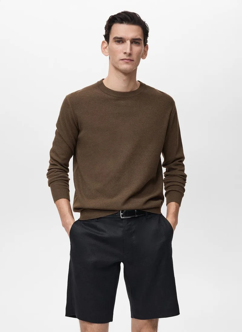 Mango Man Essential Crew Neck Sweater