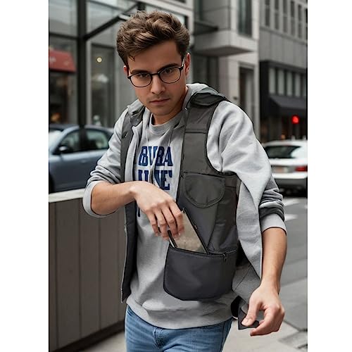 Larswon Hidden Underarm Shoulder Bag Pocket Wallet Anti Theft Pack Armpit Pouch for Left-handed - Image 2