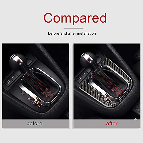 AIRSPEED Carbon Fiber Car Gear Shift Panel Cover Sticker Interior Trim for Volkswagen VW Golf 6 GTI MK6 2008-2013 Accessories (Style B) - Image 5