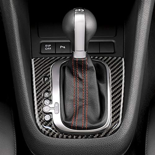 AIRSPEED Carbon Fiber Car Gear Shift Panel Cover Sticker Interior Trim for Volkswagen VW Golf 6 GTI MK6 2008-2013 Accessories (Style B) - Image 4