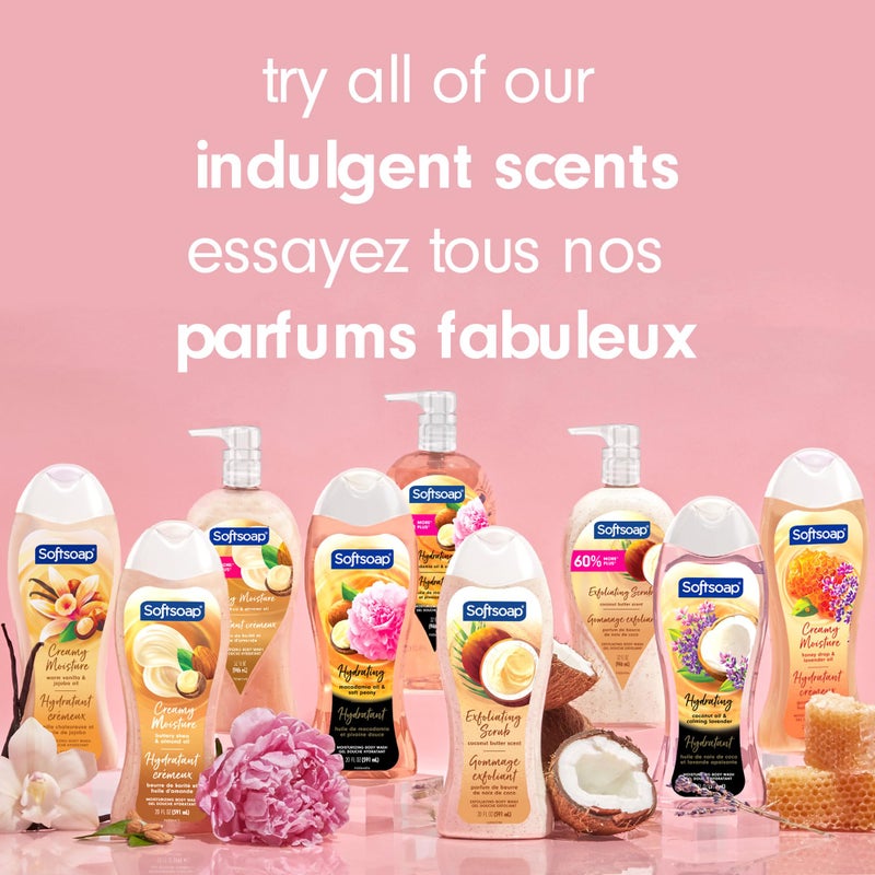 Softsoap Moisturizing Body Wash, Vanilla and Jojoba Oil - 20 Fluid Ounce (4 Pack) - Image 2