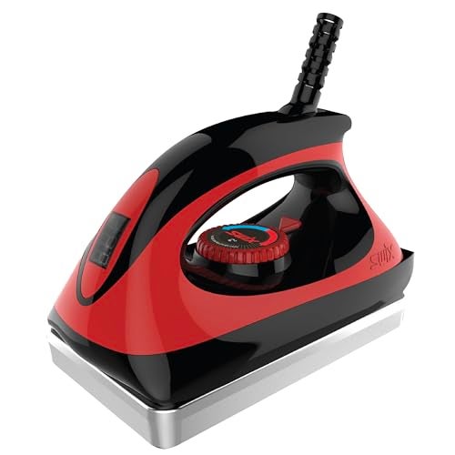 Swix DIGITAL Ski & Snowboard Wax IRON - Red - 18mm Base Plate - Adjustable Temperature for all waxes - Image 1