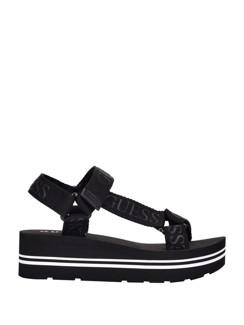 GUESS صندل أفين للنساء من غيس، أسود، 7.5 - Image 2