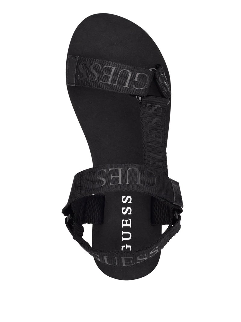 GUESS صندل أفين للنساء من غيس، أسود، 7.5 - Image 4