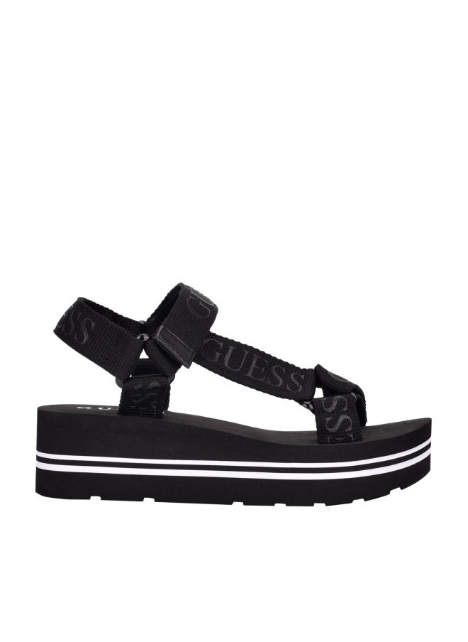 GUESS صندل أفين للنساء من غيس، أسود، 7.5 - Image 1