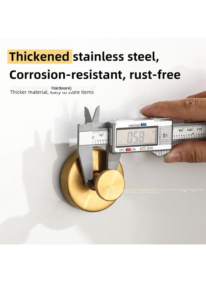 Bluejw Stainless Steel Suction Cup Hook Toilet Non-perforated Clothes Hook Hook Vacuum Suction Cup Single Hook - Image 4