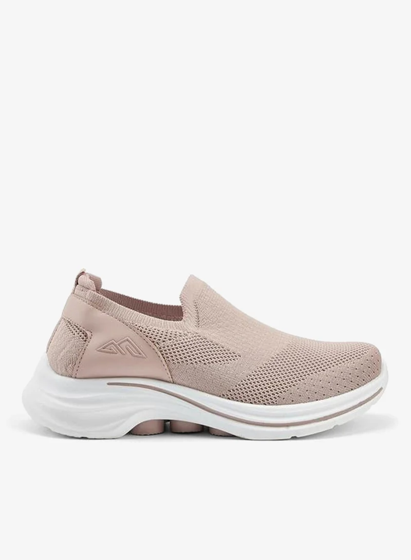 شو اكسبرس Textured Slip-On Sports Shoes With Pull Tab