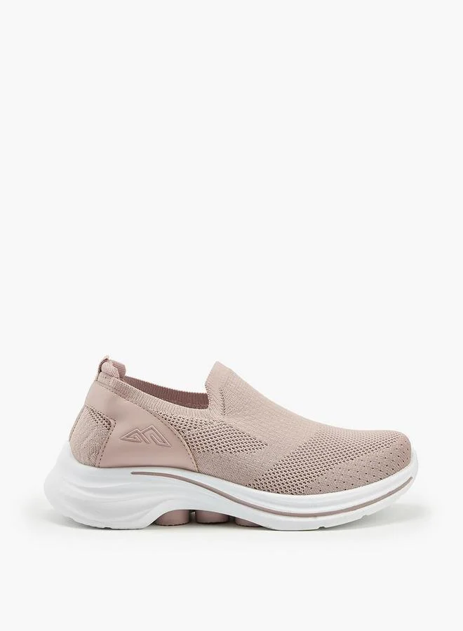 Oaklan by Shoexpress Textured Slip-On Sports Shoes With Pull Tab