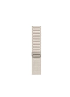 Generic Alpine Loop For Apple Watch 44/45mm Nylon Woven Ring Strap Series Nike+ Sports Edition- White  - Image 3