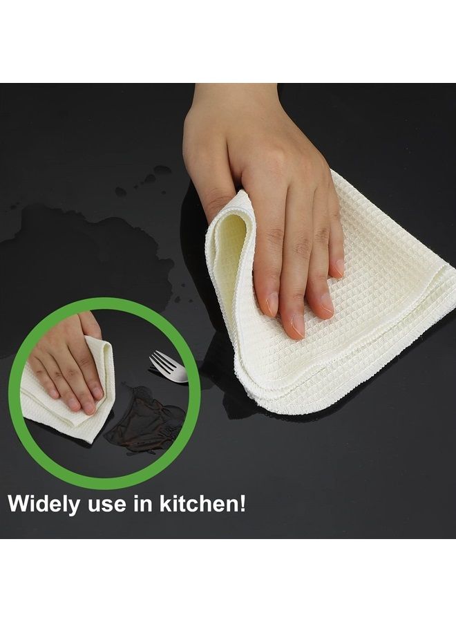 meekoo 40 Pcs Reusable Paper Towels Washable Paperless Paper Towels Highly Absorbent Reusable Kitchen Towels Kitchen Wash Cloths for Dishes Organic Cotton Napkins for Cleaning Bathroom, 10 x 12 Inch  - Image 3