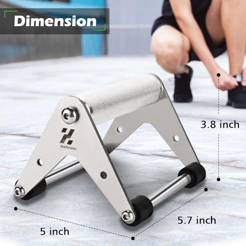 Semperviren Push Up Stand Pushup Handles for Strength Training Heavyduty Stainless Steel Push Up Bars Gym Exercise Equipment Hold Up to 500lbs 1 Pair - Image 3