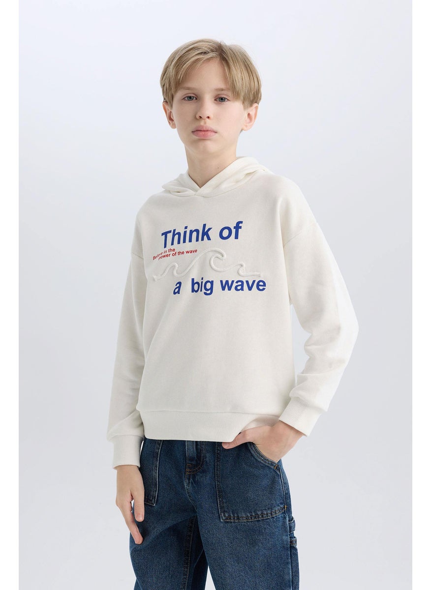 DeFacto - Boy Oversize Fit Hooded Sweatshirt - Image 1