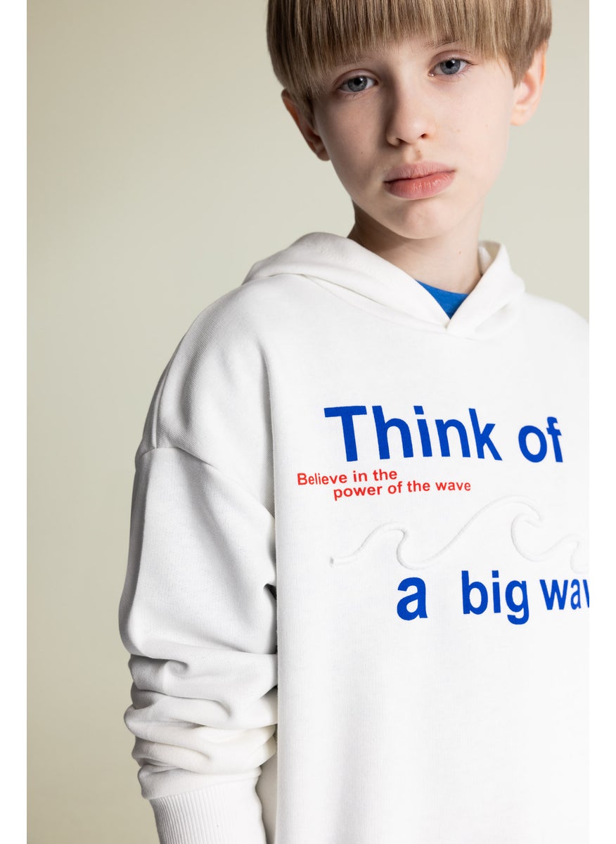 DeFacto - Boy Oversize Fit Hooded Sweatshirt - Image 1
