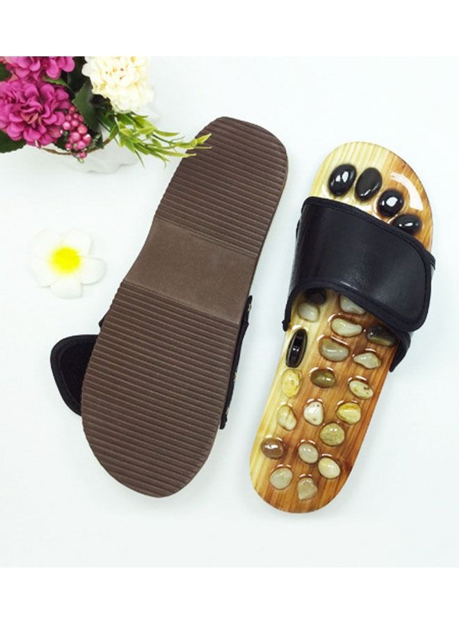 ZCM-HAPPY Shiatsu Leg Fasciitis Foot Massager Pebble Slippers - Image 2